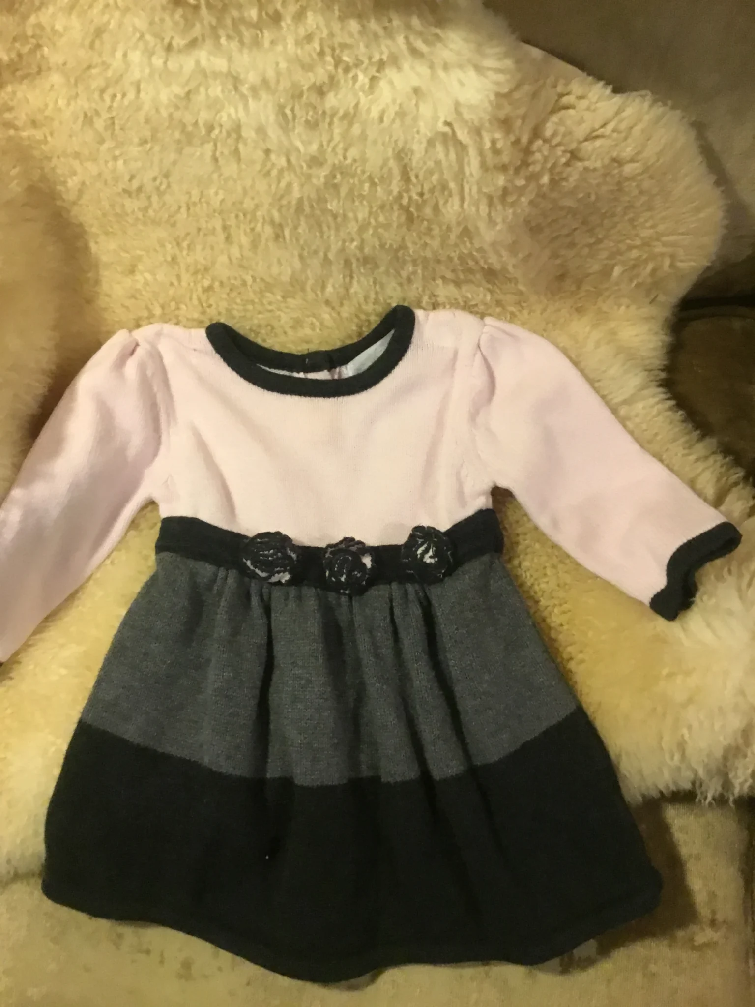 Featured image for Belle robe en tricot 🧶 3 - 6 mois