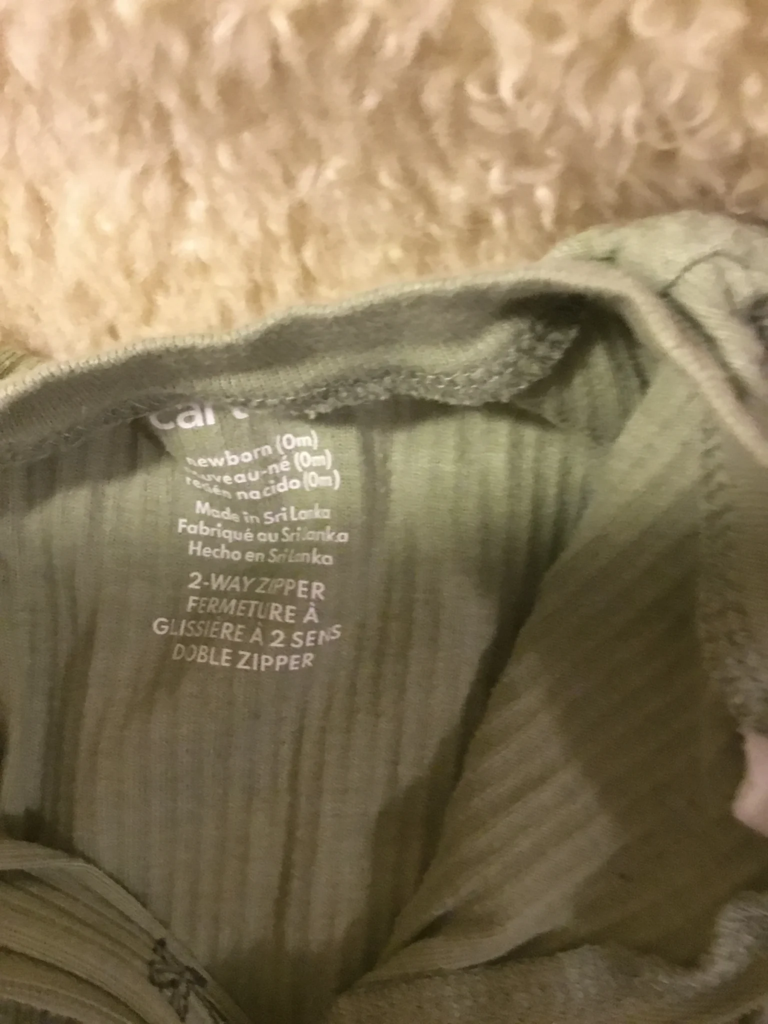 Image for Pyjama pattes longues Carters nb (0 mois)