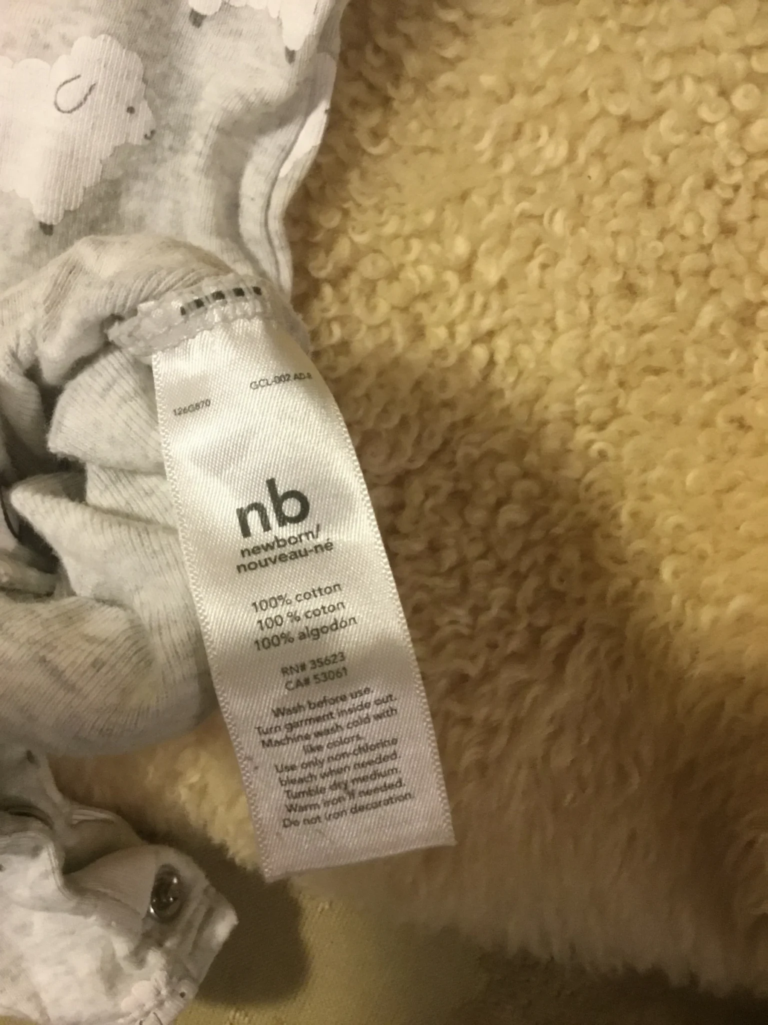 Image for Romper Pyjama pattes courtes carters nb (0)