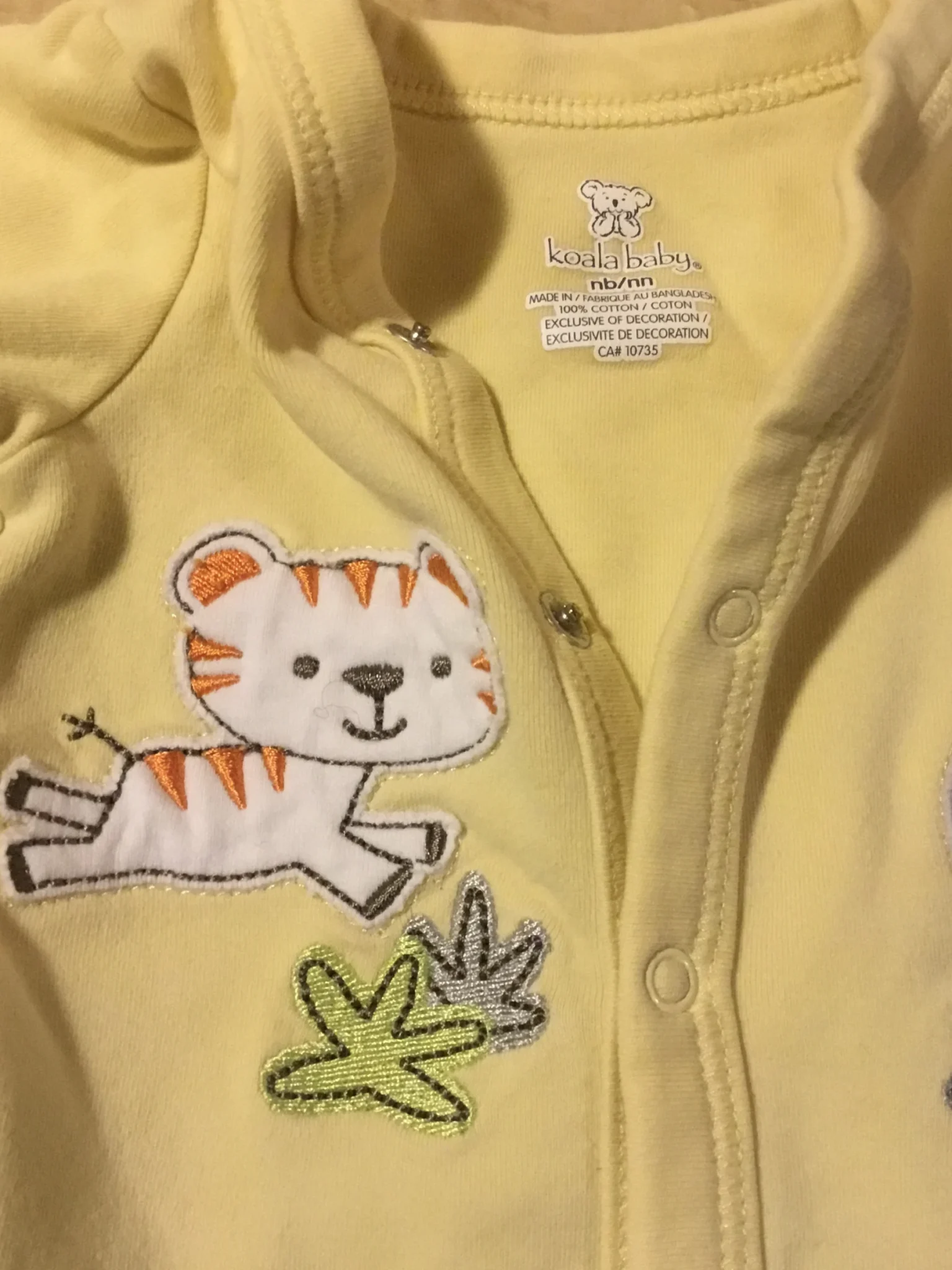 Image for Pyjama pattes longues 0 mois bébé naissant unisexe