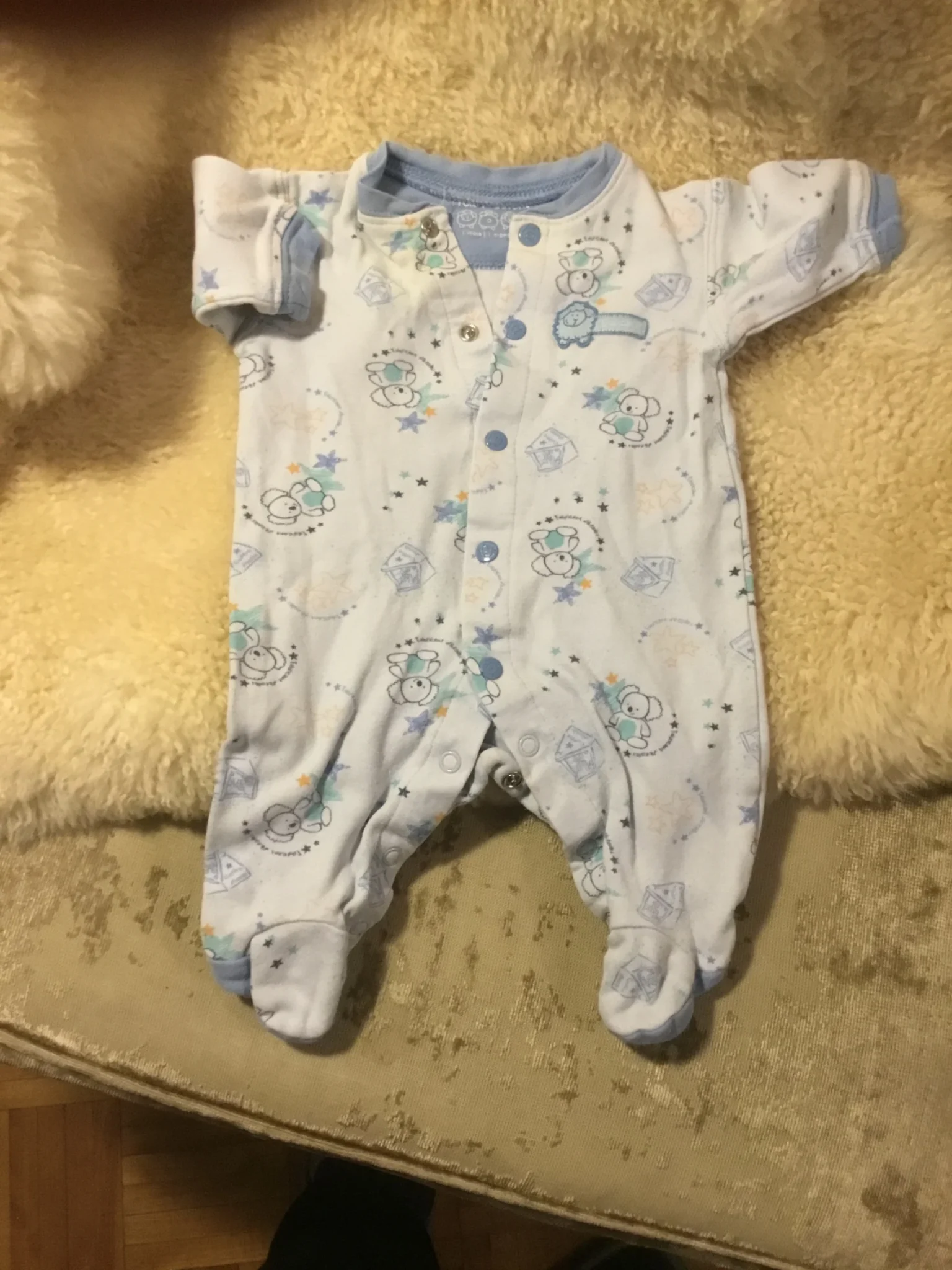 Featured image for Pyjama pattes longues imparfait taille 0 mois bébé unisexe (fait petit)