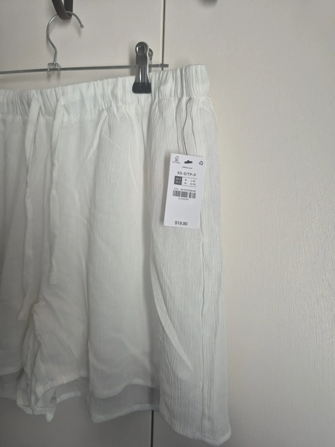 Image for Short blanche taille haute XS Small