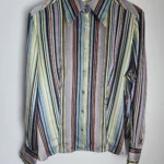 Featured thumbnail for Striped shirt 💯 silk Bianca Nygard