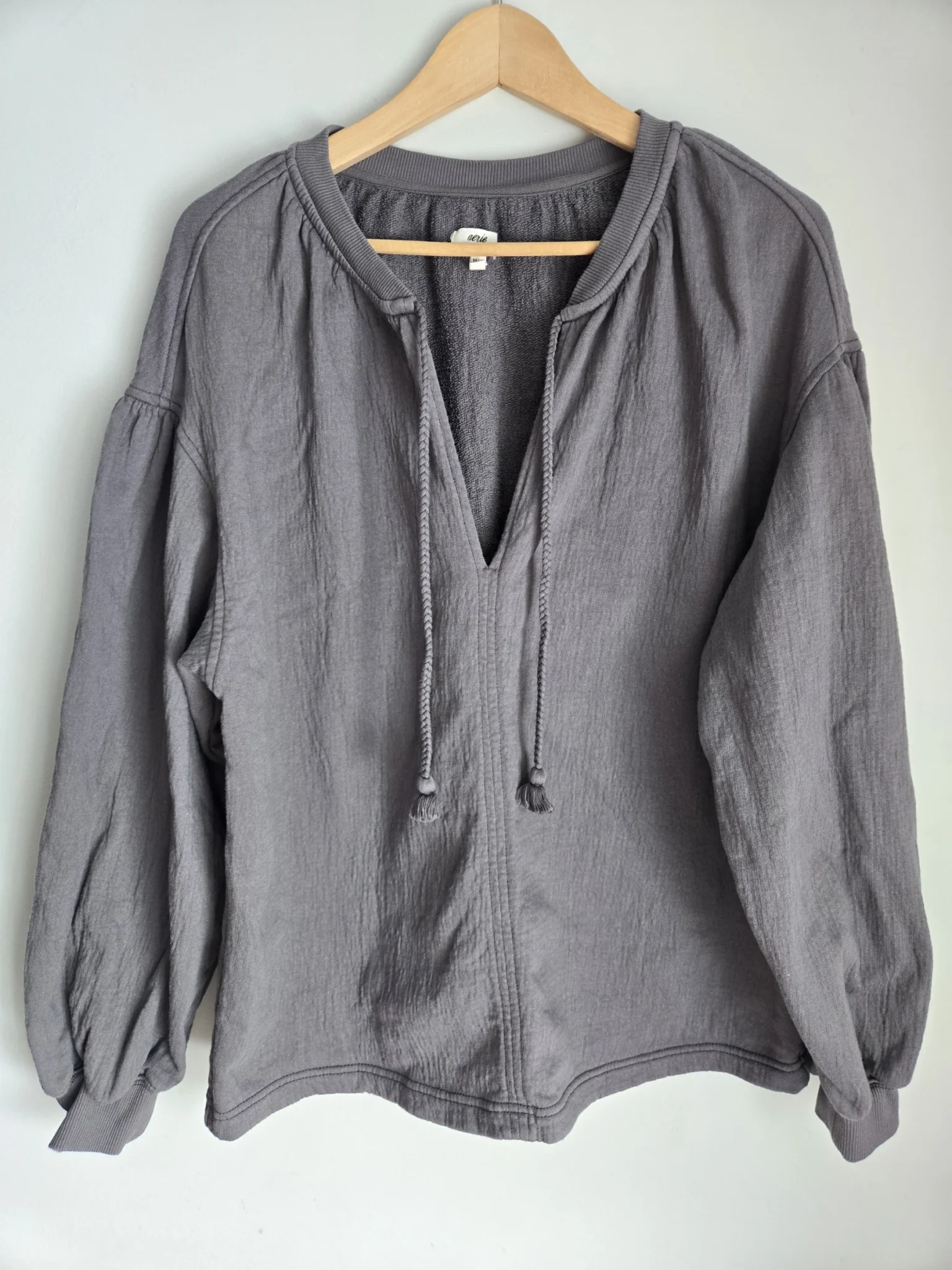 Featured image for Aerie grey boho jumper