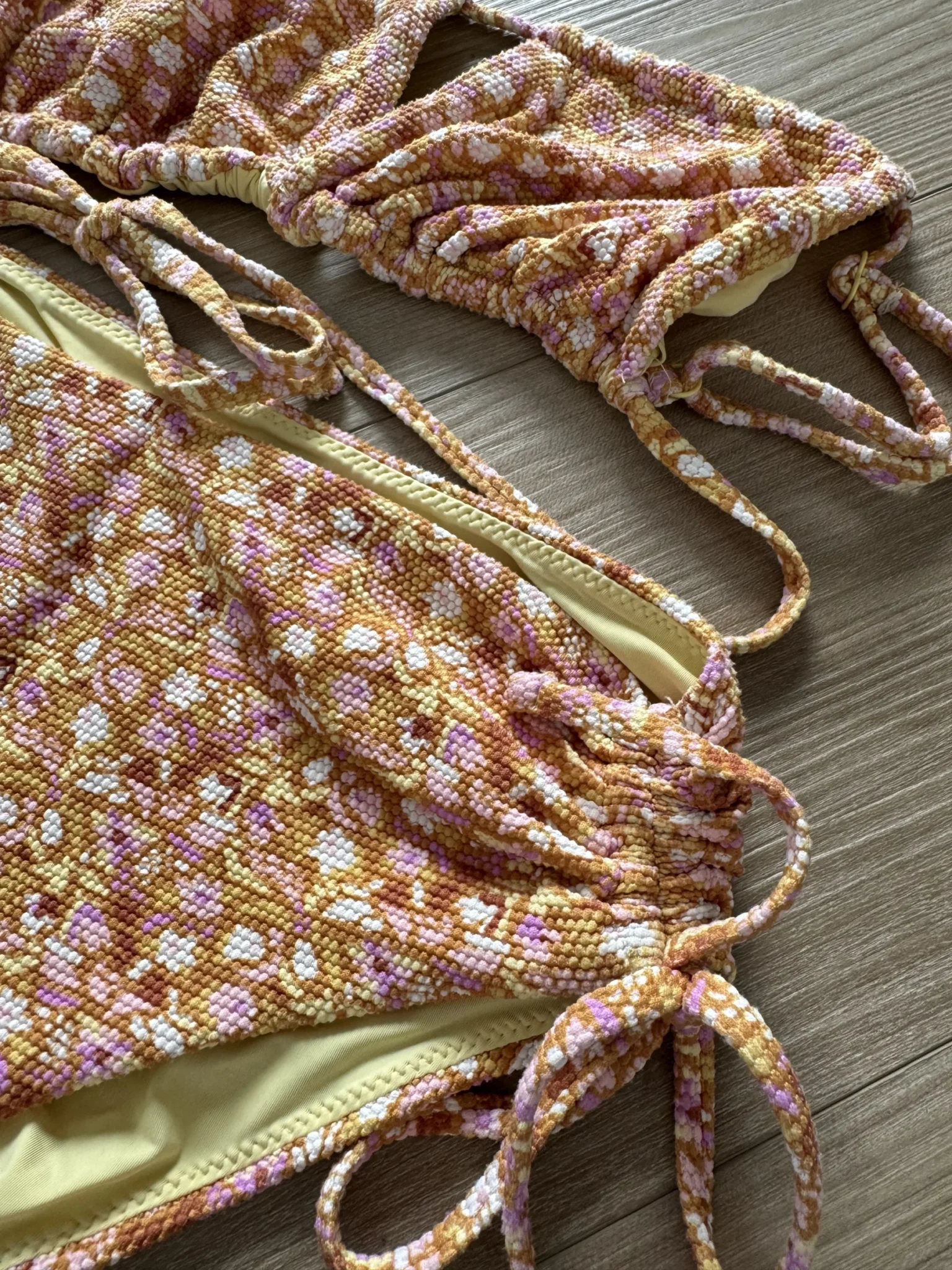 Image for Floral swimming costume set