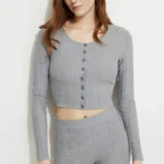 Featured thumbnail for Cardigan court gris