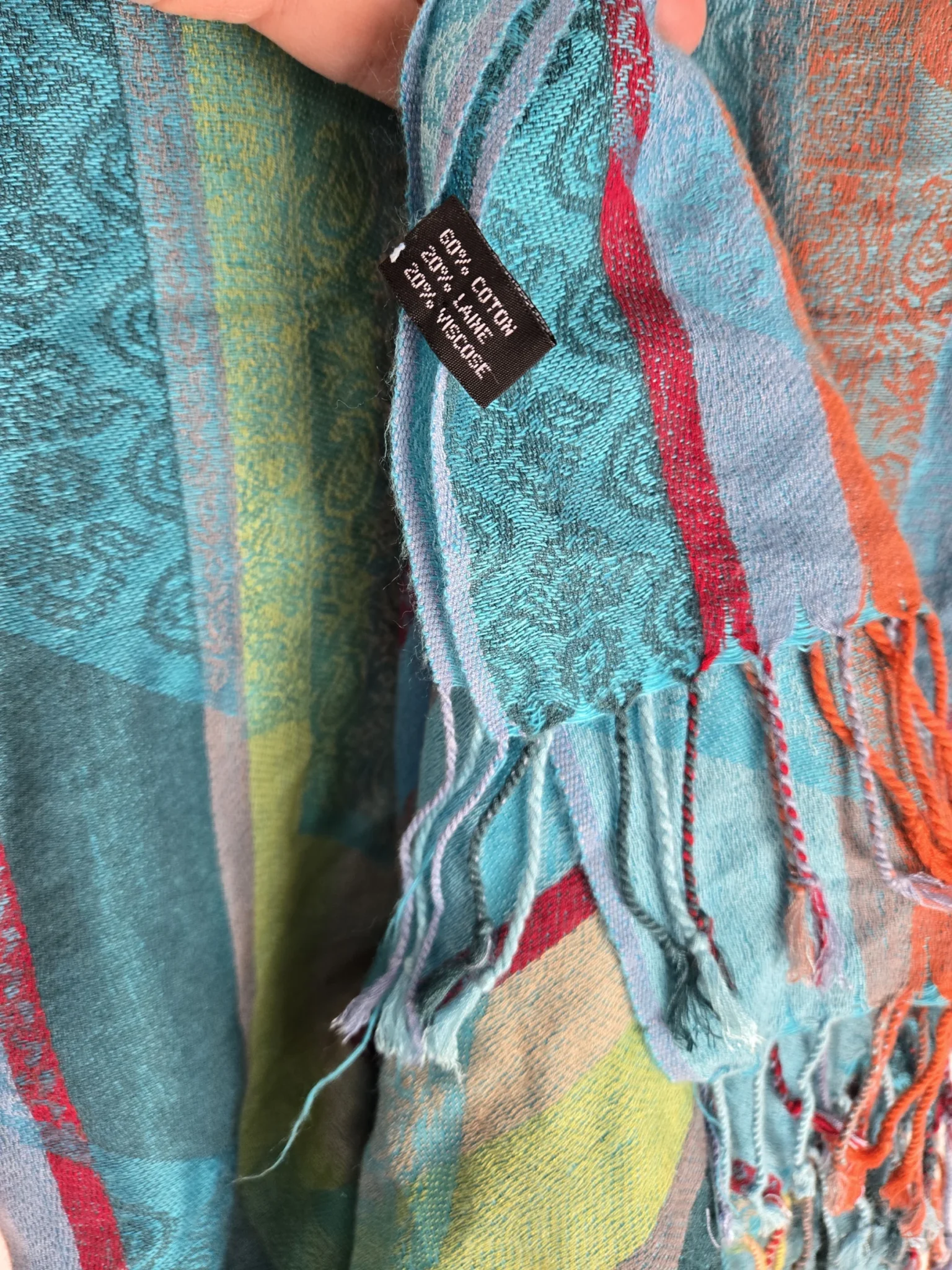 Featured image for Colourful woven scarf