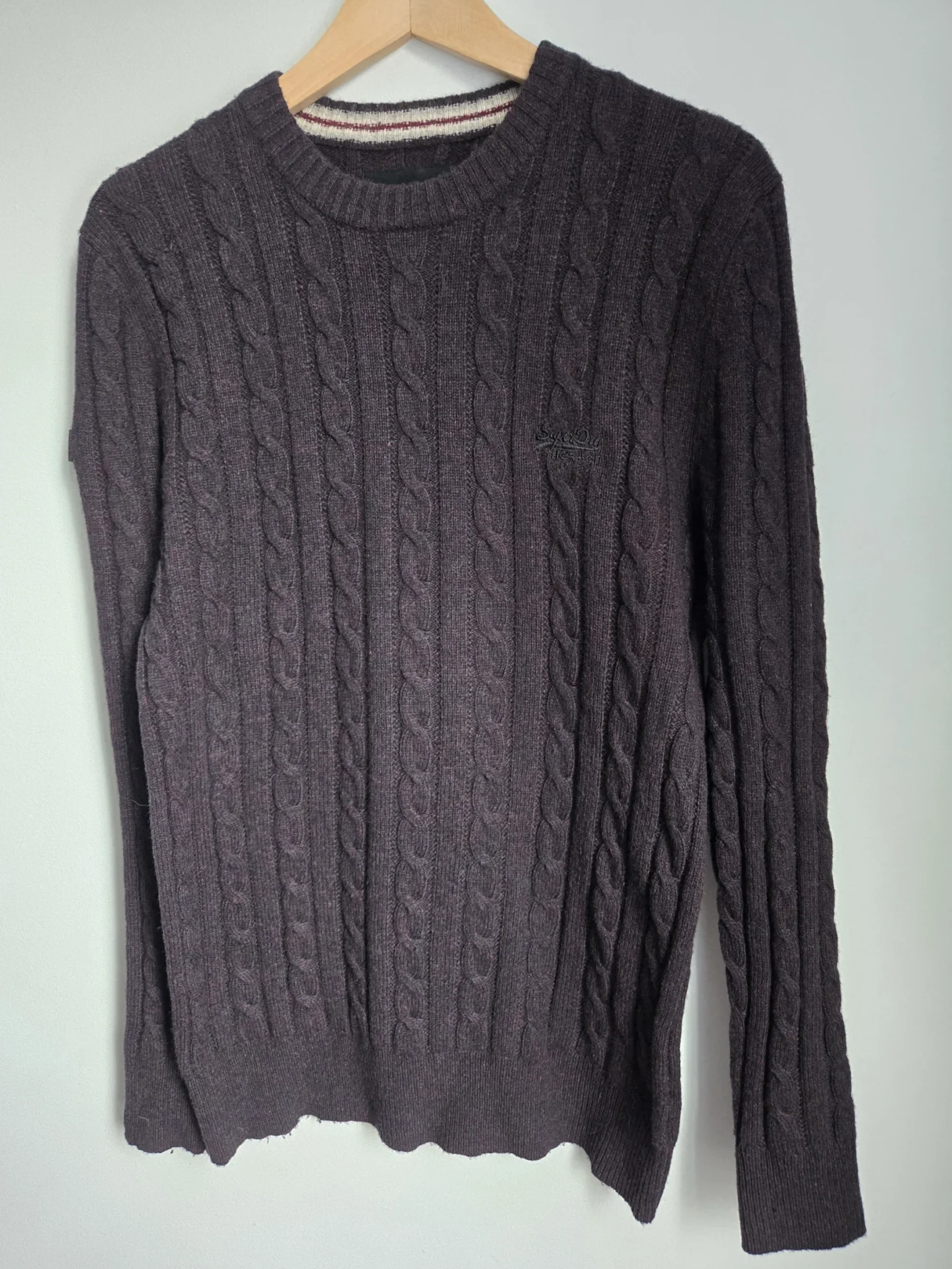 Featured image for Superdry cable knit jumper