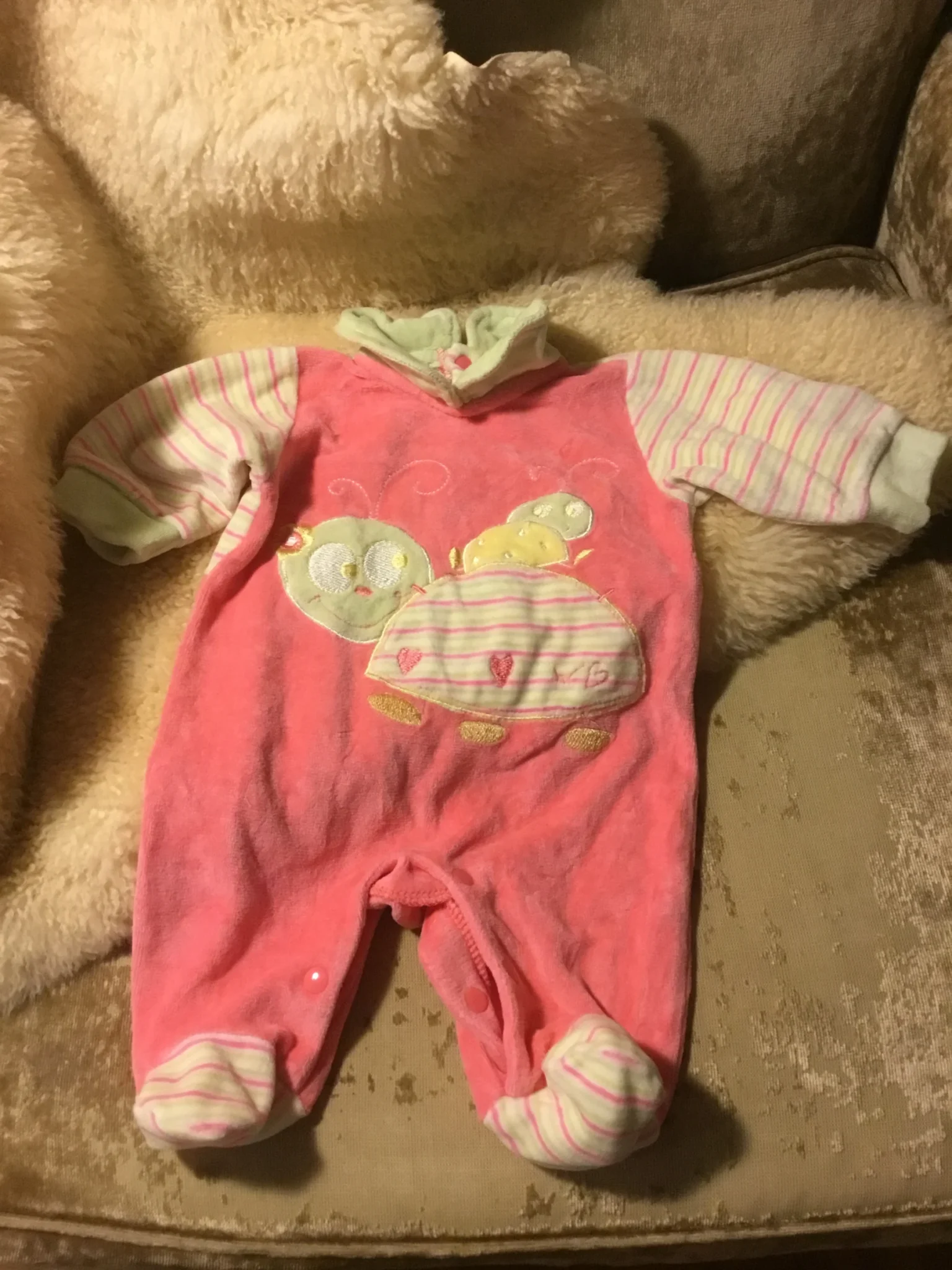 Featured image for Pyjama pattes chaud bébé naissant fille