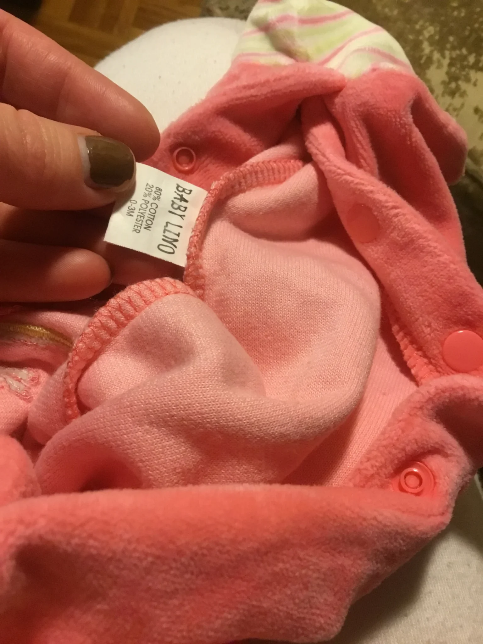 Image for Pyjama pattes chaud bébé naissant fille