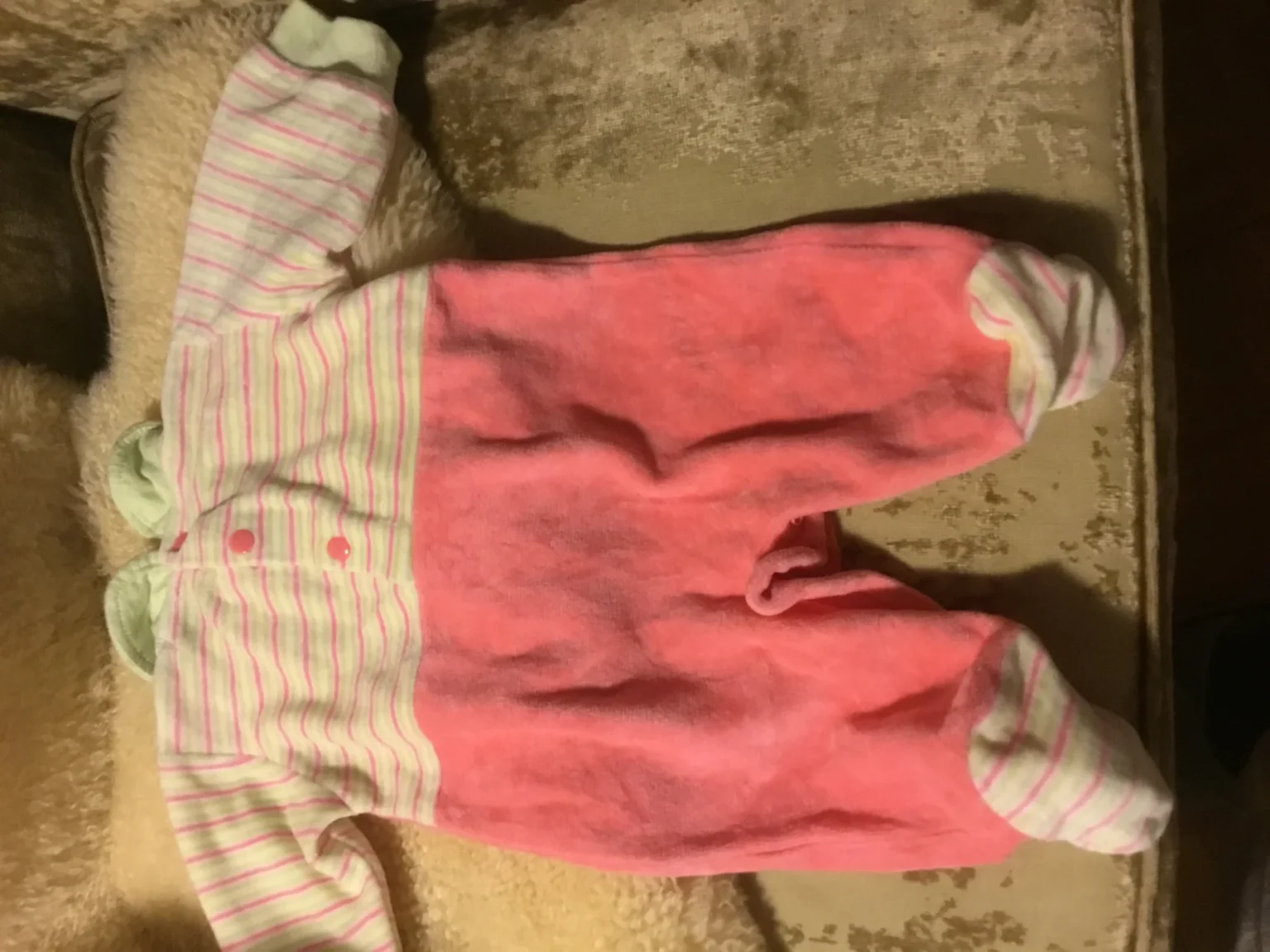 Image for Pyjama pattes chaud bébé naissant fille