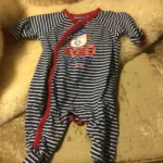 Featured thumbnail for Pyjama pattes longues souris mini bébé naissant unisexe