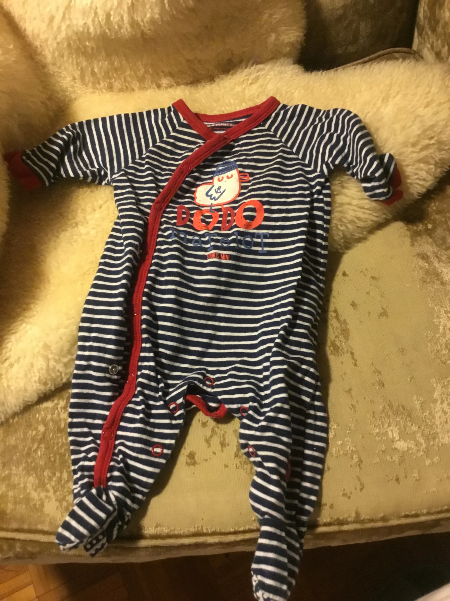 Pyjama pattes longues souris mini bébé naissant unisexe Souris Mini seconde main