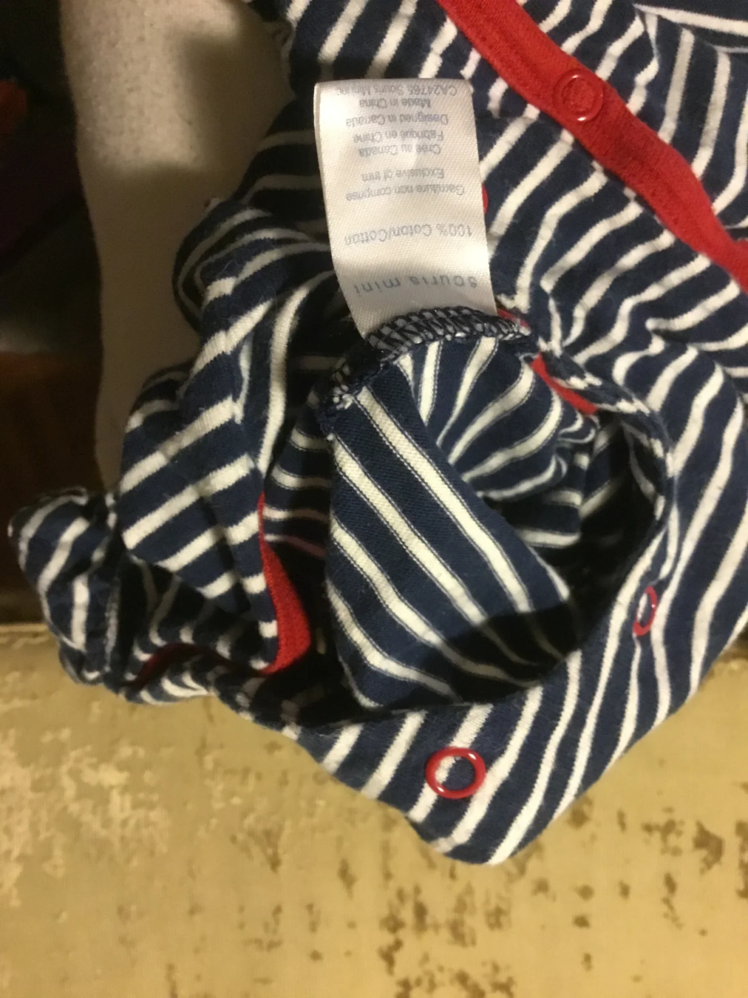 Image for Pyjama pattes longues souris mini bébé naissant unisexe