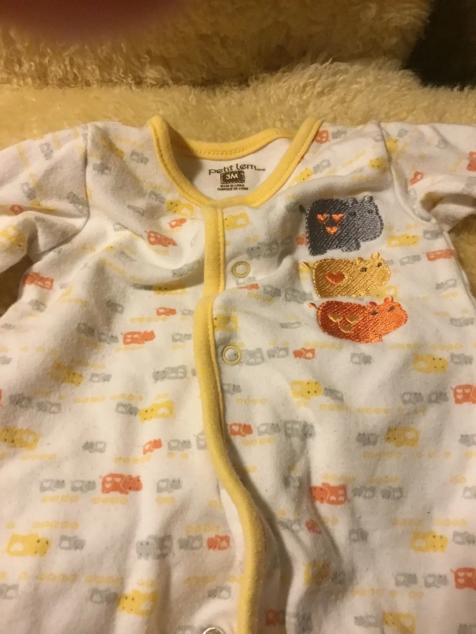 Image for Magnifique pyjama pattes longues Petit LEM bébé naissant unisexe