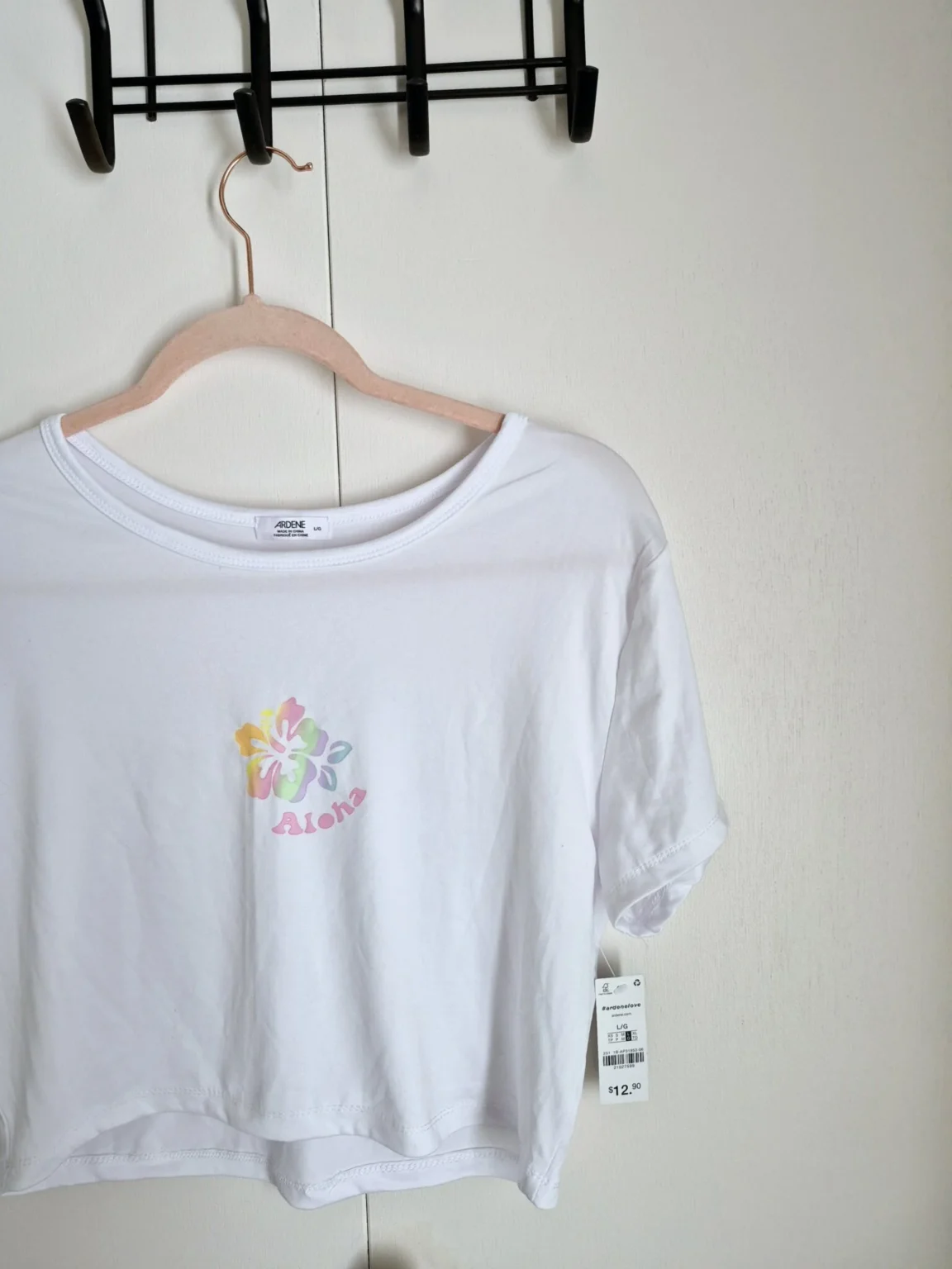 Image for T shirt blanc Aloha large