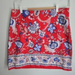 Featured thumbnail for Floral structured short skirt Talbots