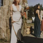 Thumbnail for Open back wedding dress