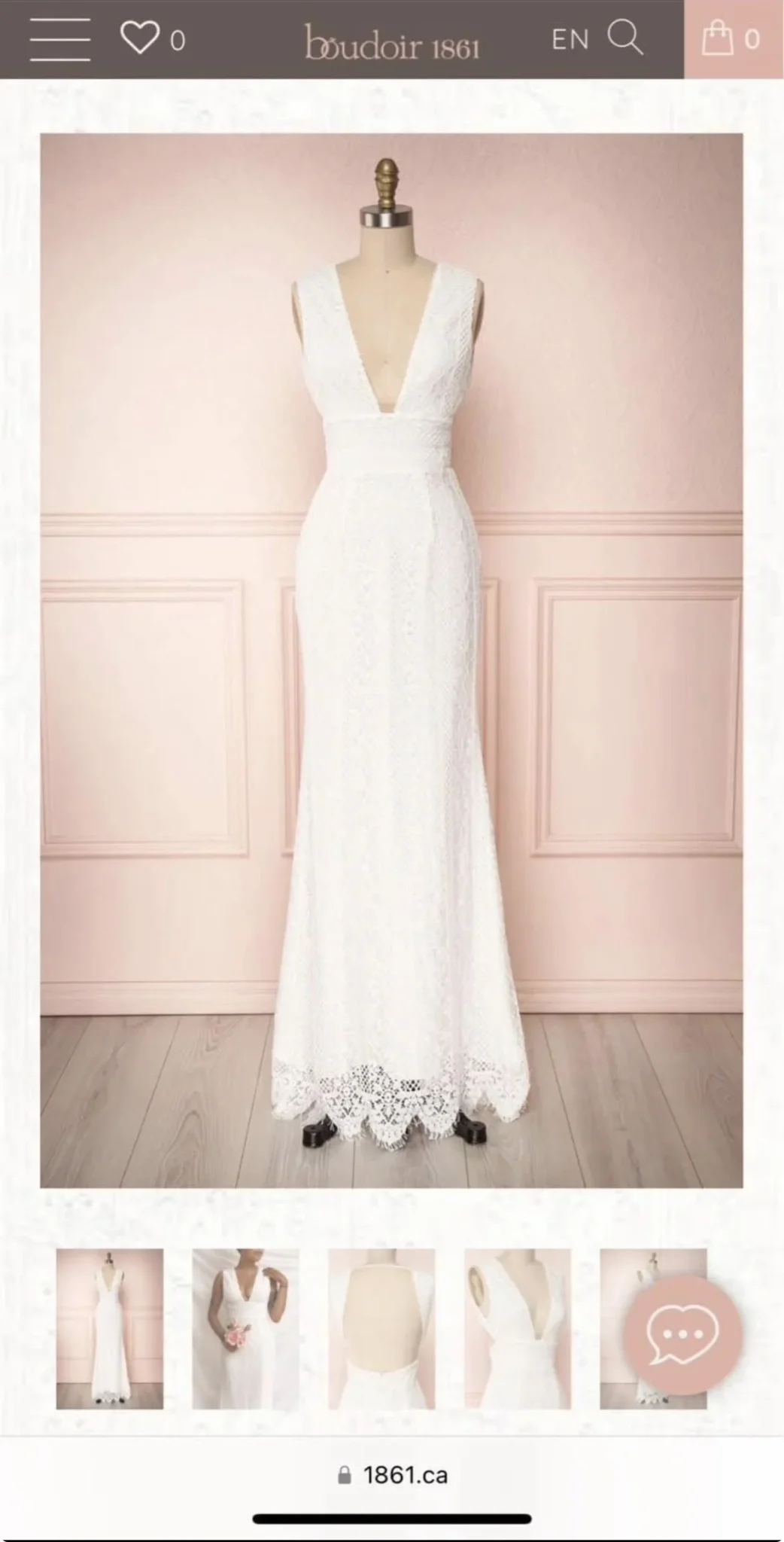 Image for Open back wedding dress