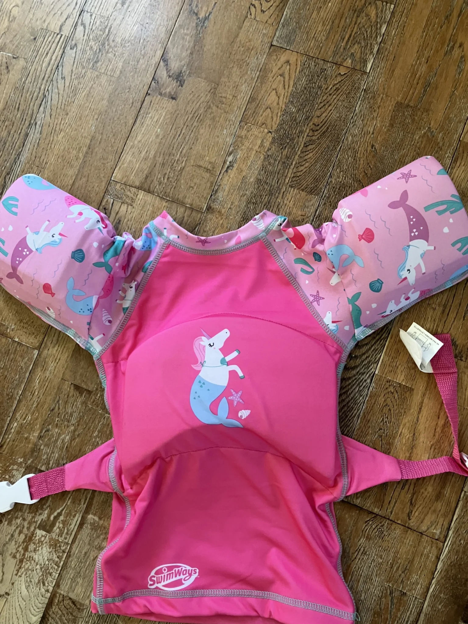 Featured image for Gilet de natation pour toute-petite avec des motifs de licorne