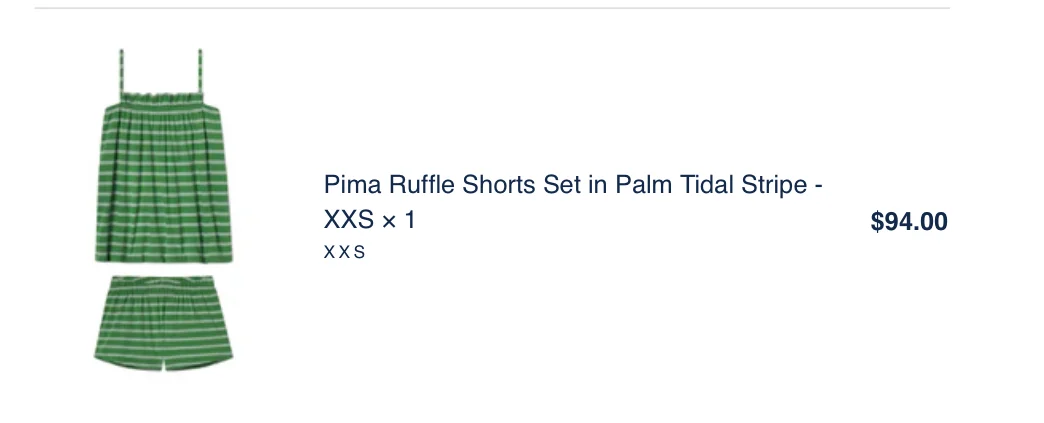 Image for Lake Pyjama Set XXS