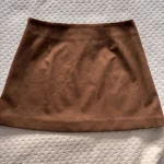 Thumbnail for English factory faux suede skirt