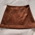 Thumbnail for English factory faux suede skirt