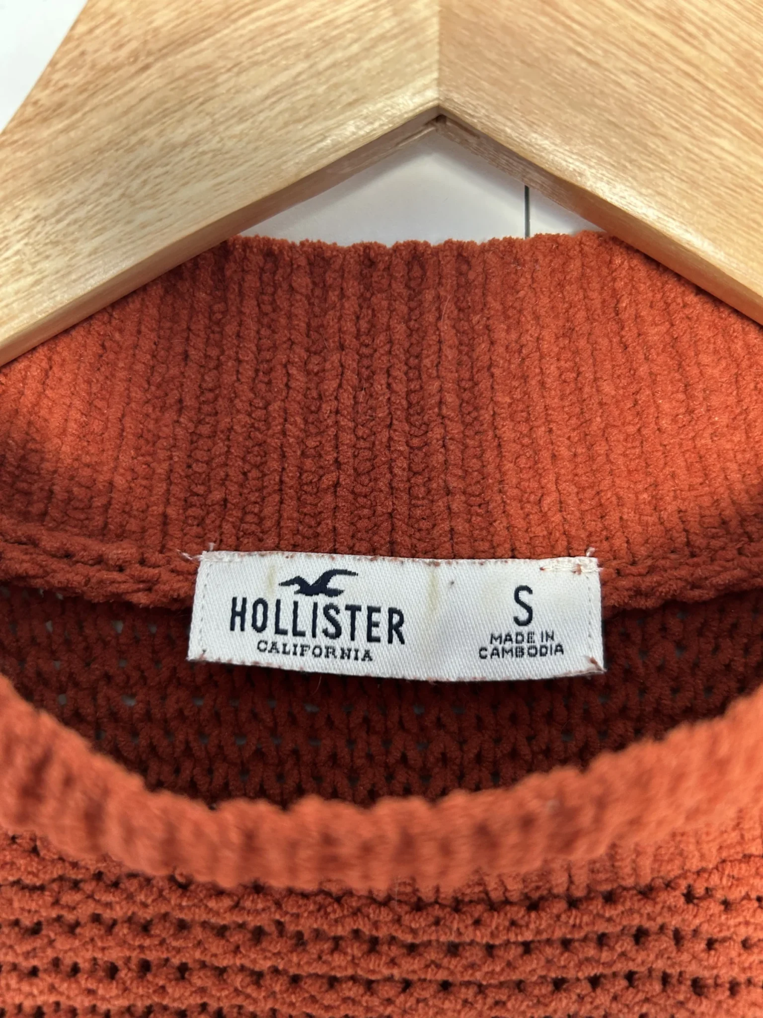 Image for Chandail orange brûlé Hollister