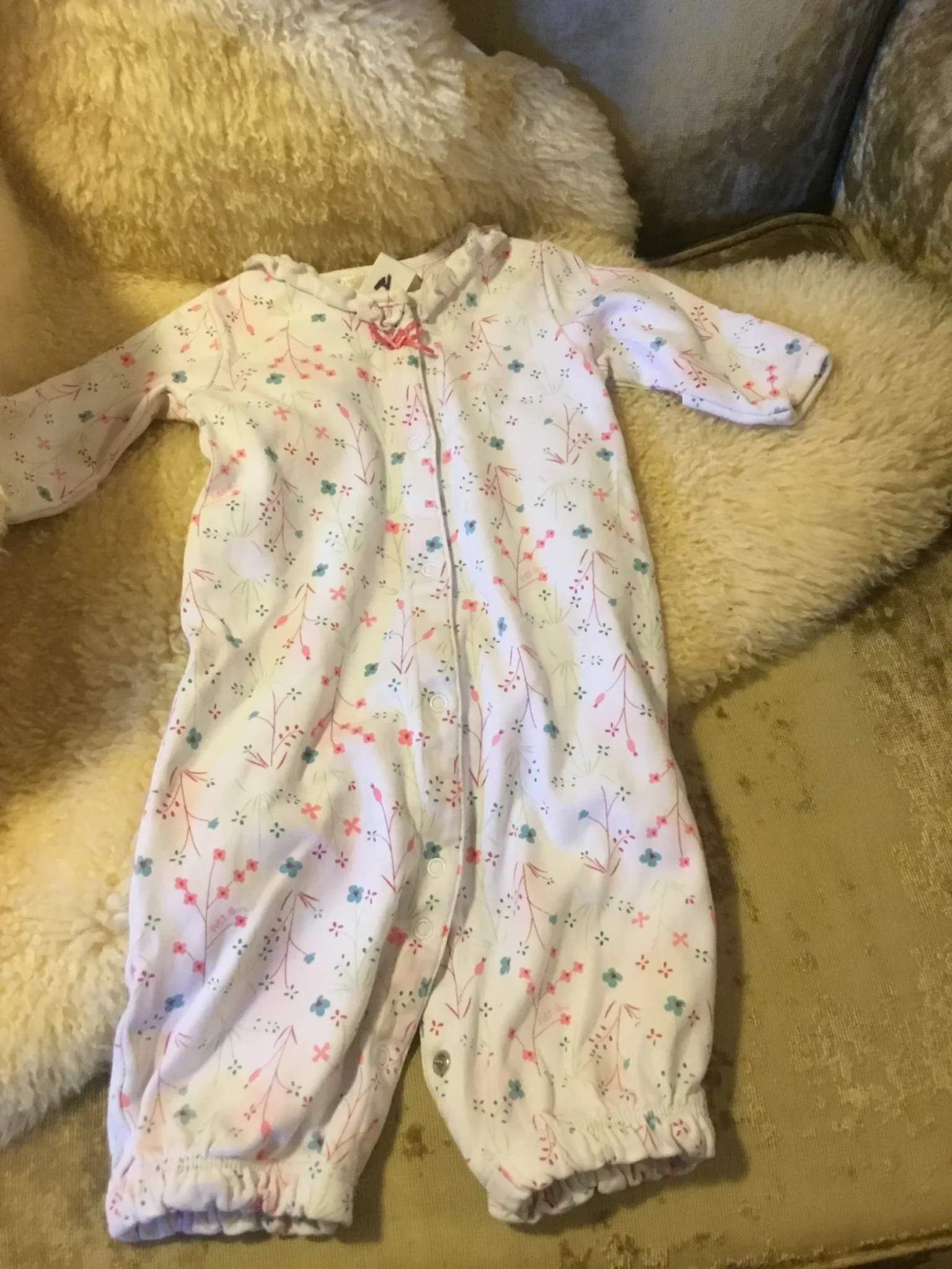 Image for Romper pyjama pattes courtes bébé fille 3 mois