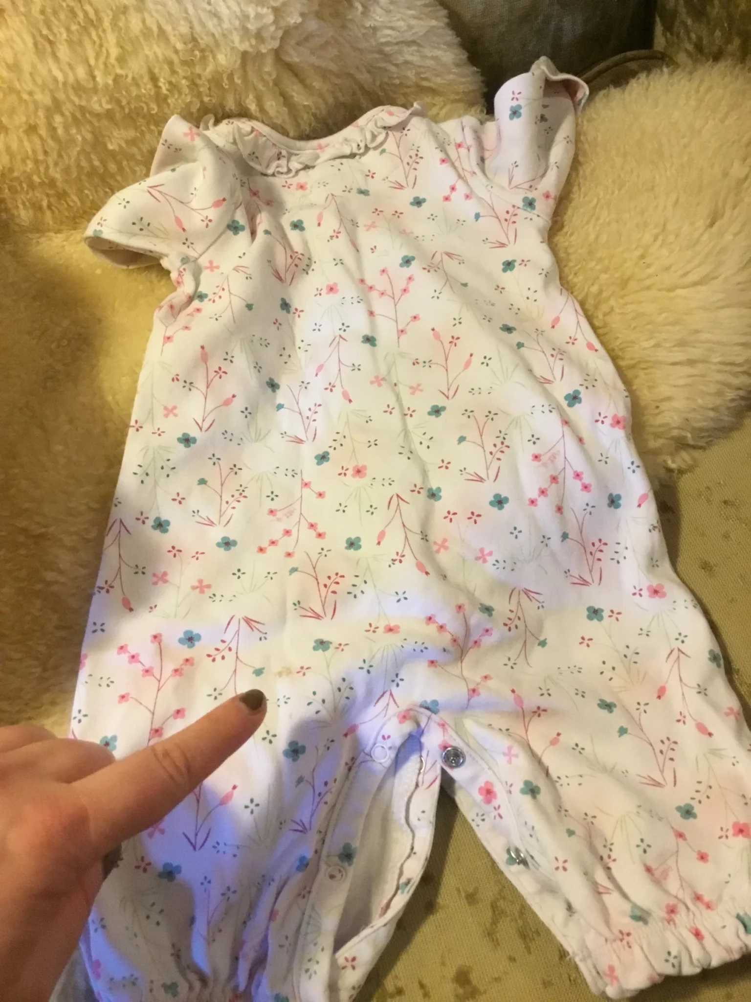 Image for Romper pyjama pattes courtes bébé fille 3 mois