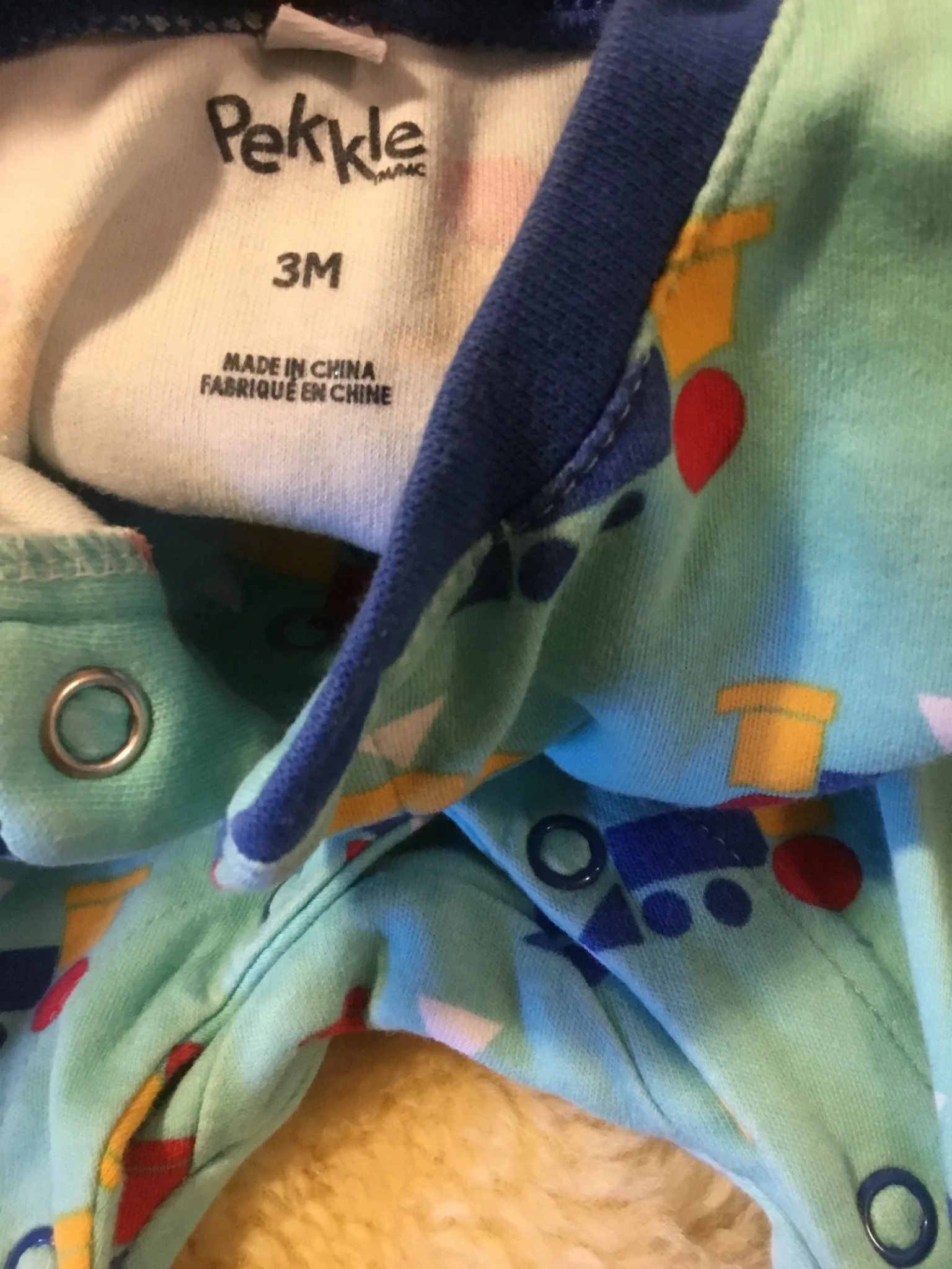 Image for Pyjama pattes longues pekkle 3 mois bébé unisexe