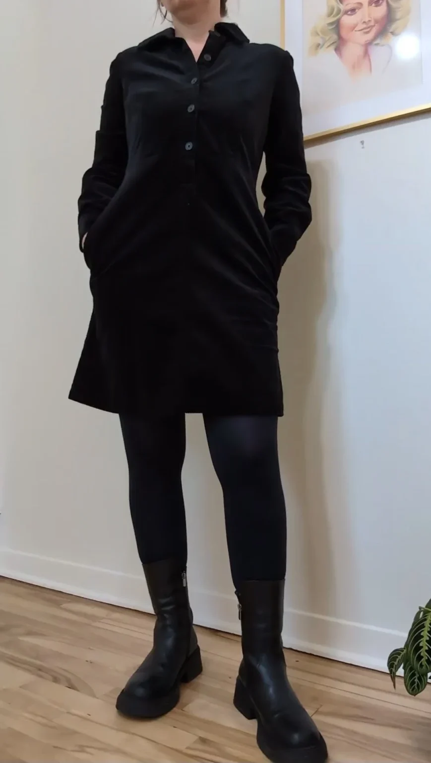 Featured image for Robe velours cordé
