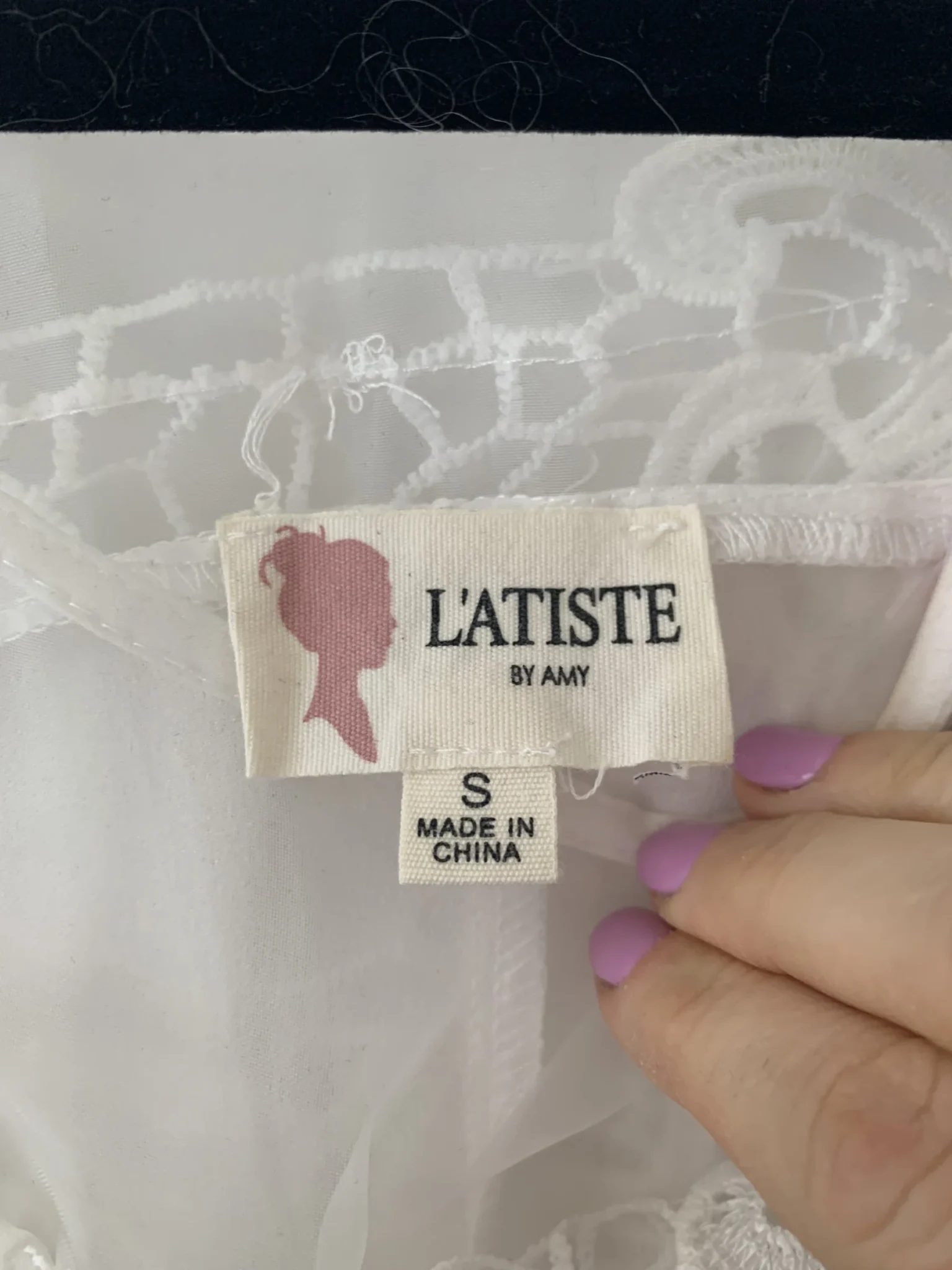Image for White lace dress - boutique 1861 - size small