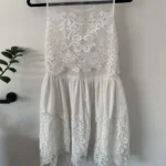 Thumbnail for White lace dress - boutique 1861 - size small