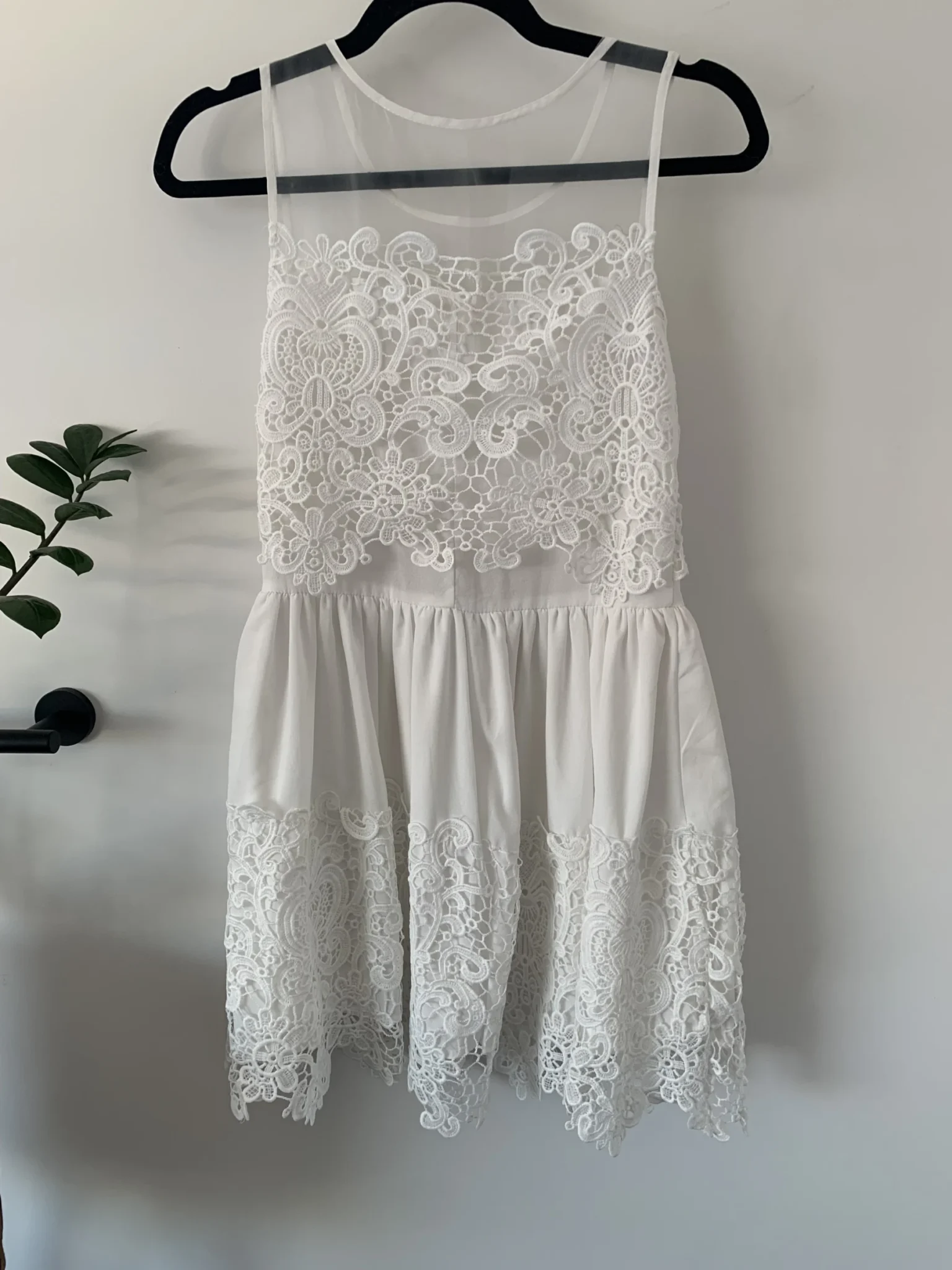 Image for White lace dress - boutique 1861 - size small