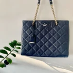 Featured thumbnail for 💙 Sac Kate spade bleu marine matelassé en cuir