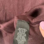 Thumbnail for RW&CO burgundy jumper with satin sleeves - XS