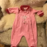 Thumbnail for Pyjama pattes longues en ratine 3 mois bébé fille