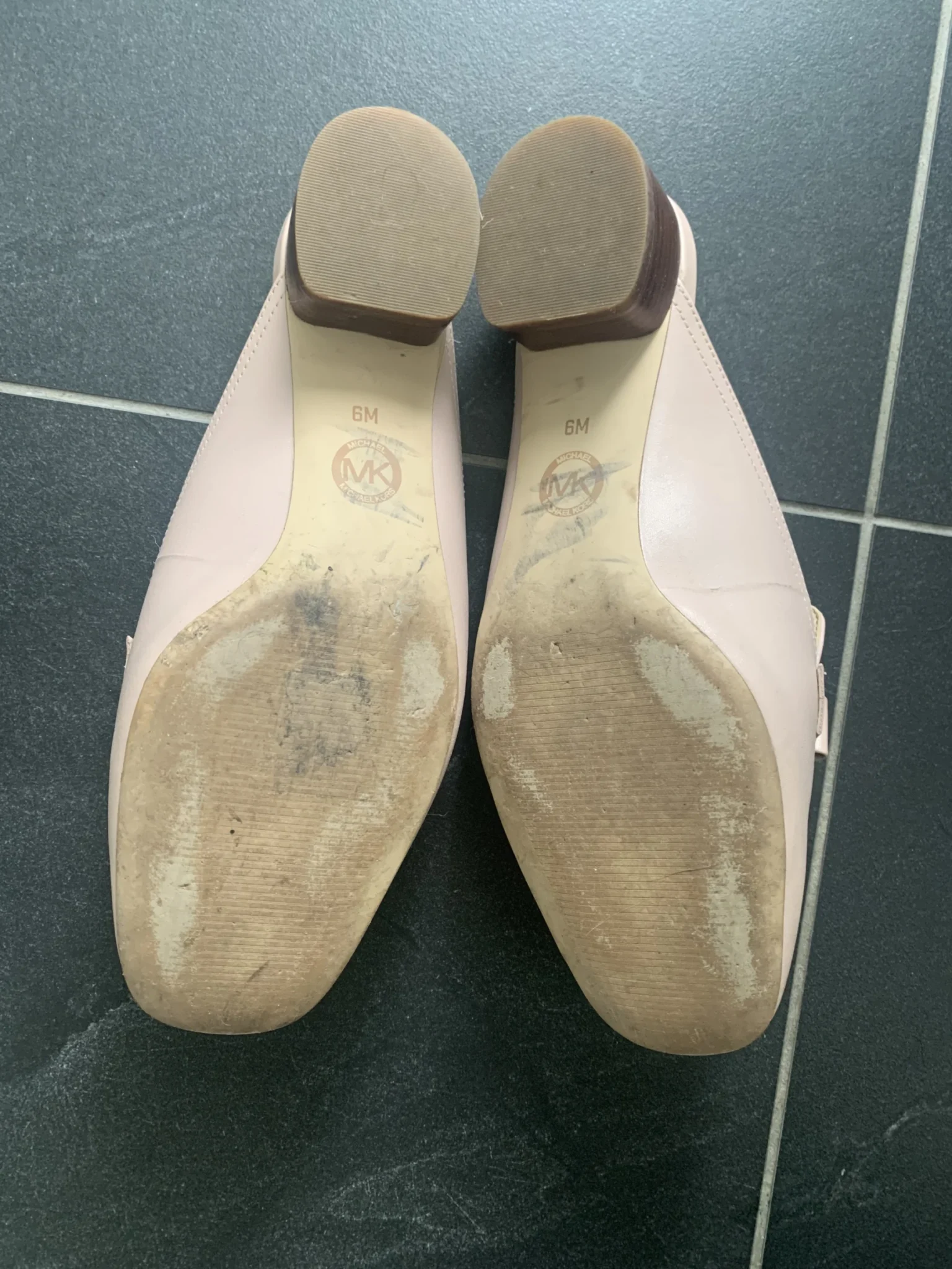 Image for Mule rose pâle en cuir Michael Kors taille 6