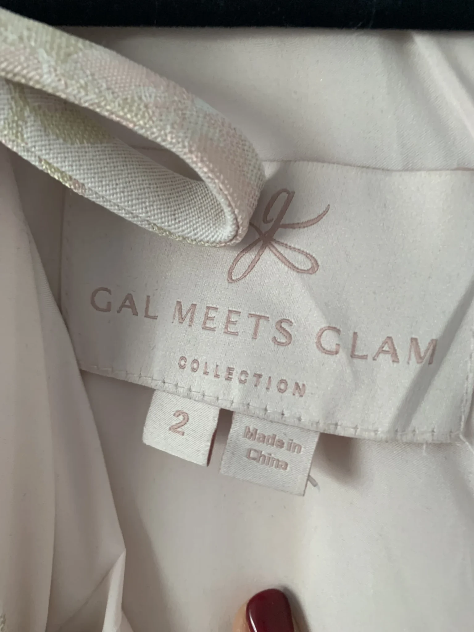 Image for Magnificent pastel pink brocade dress - by Gal meets glam - size 2 (xs/s)