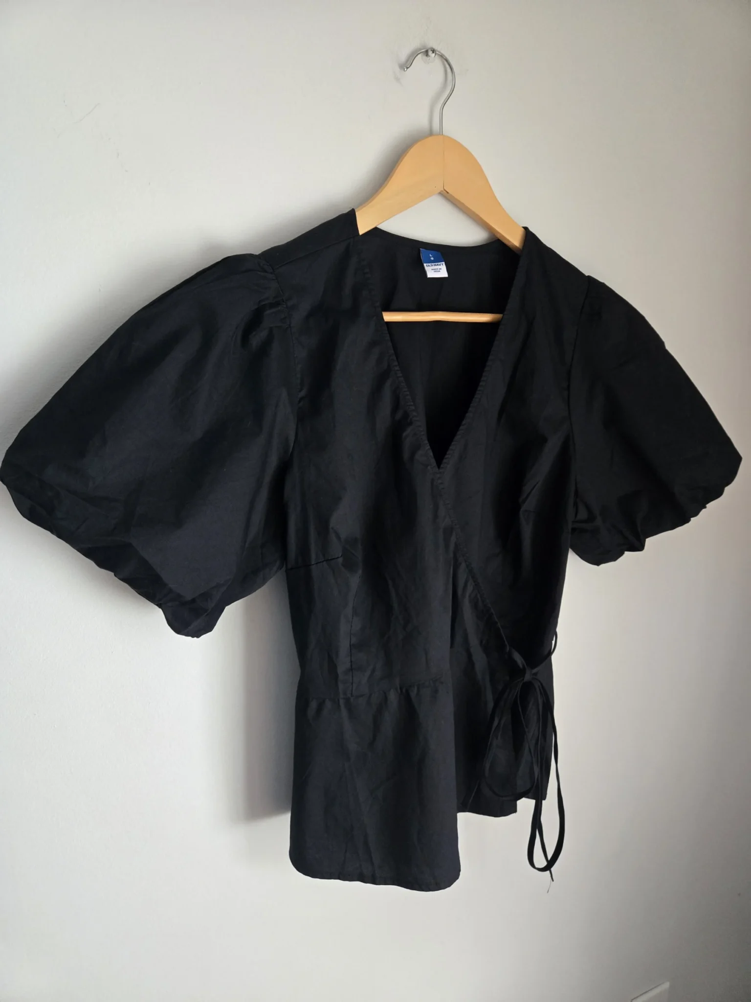 Featured image for Cotton wrap-around blouse