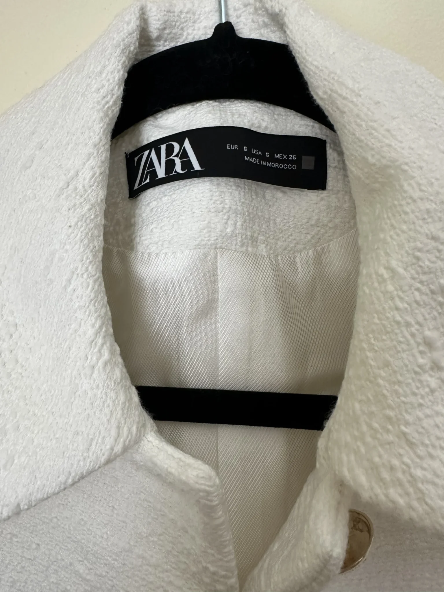 Image for Zara white jacket size small