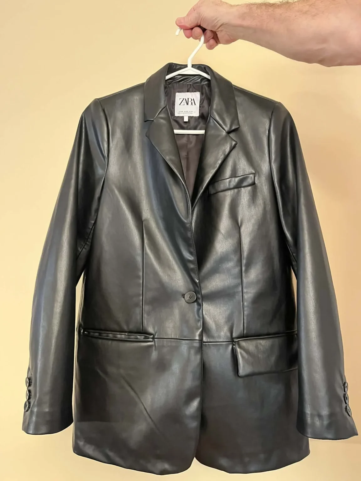 Image for Manteau de cuir Zara