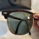 Thumbnail for ⬇️ prix❗️ Lunettes de soleil Rayban clubmaster 49-21 écaille de tortue et doré