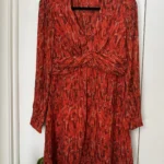 Featured thumbnail for Kookaï burnt orange dress - size 36 (small)