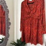 Thumbnail for Kookaï burnt orange dress - size 36 (small)