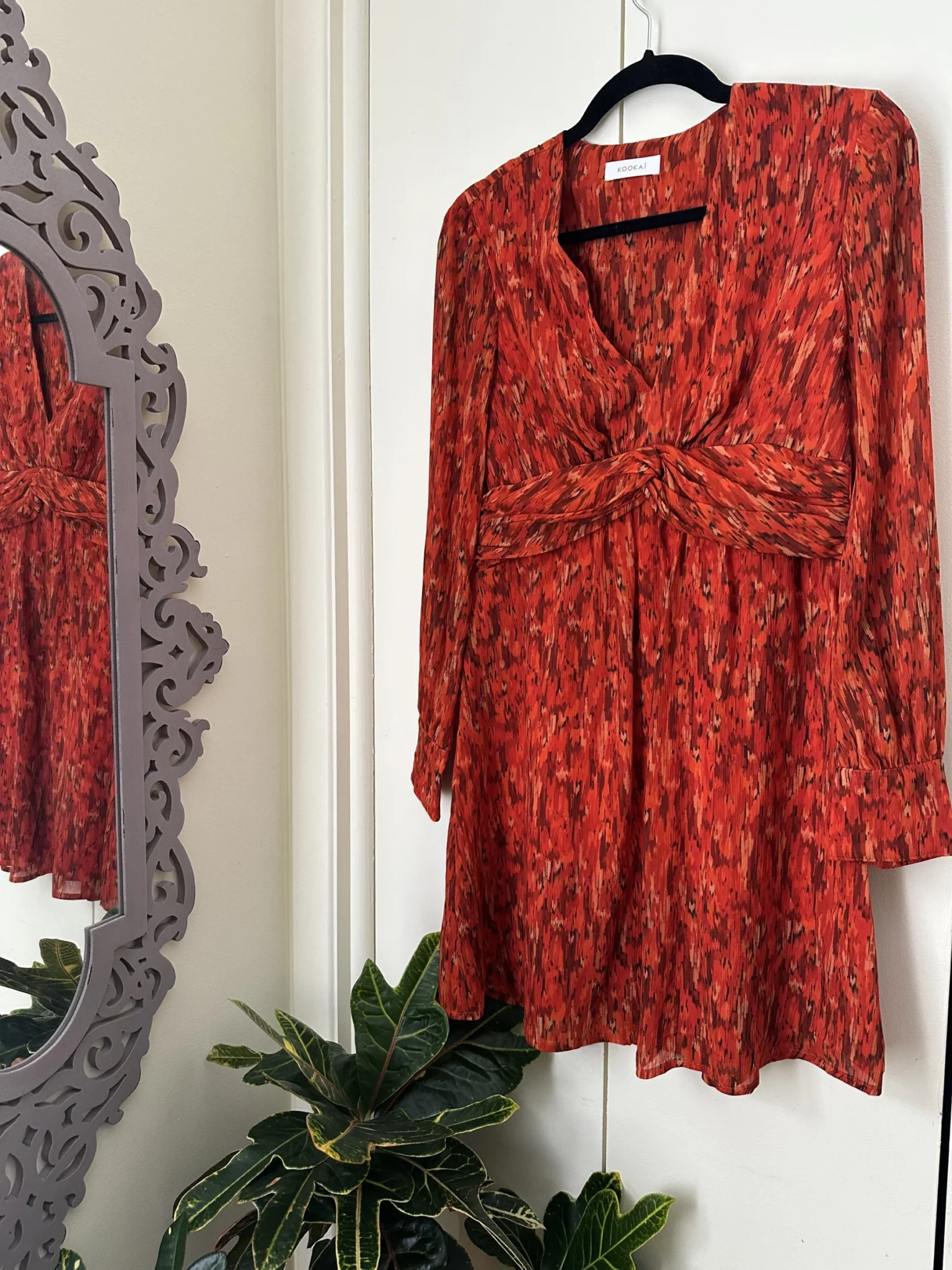 Image for Kookaï burnt orange dress - size 36 (small)