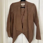 Featured thumbnail for Michael Kors tan suede mid-season jacket/coat size xs