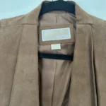 Thumbnail for Michael Kors tan suede mid-season jacket/coat size xs