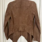 Thumbnail for Michael Kors tan suede mid-season jacket/coat size xs
